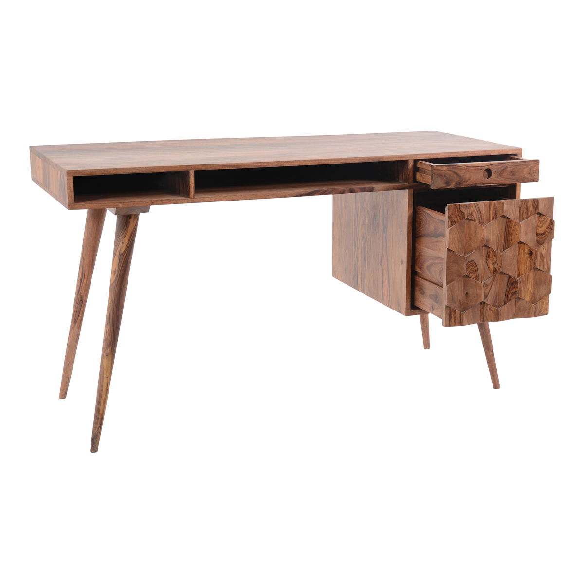 O2 Desk Natural, by Moe's Home, 53.5" width x 30" height x 21.5" depth View 3