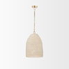 Tosha 1-Light Cotton Rope Bell Pendant thumbnail 2