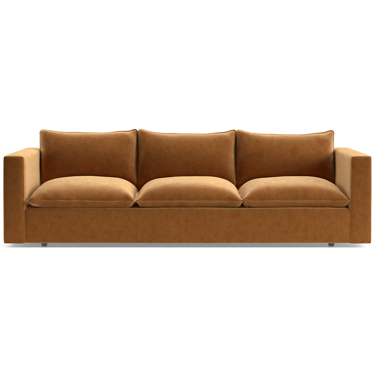 Online Designer Combined Living/Dining Lotus Deep Grande Sofa 109" - Monet burnt sienna