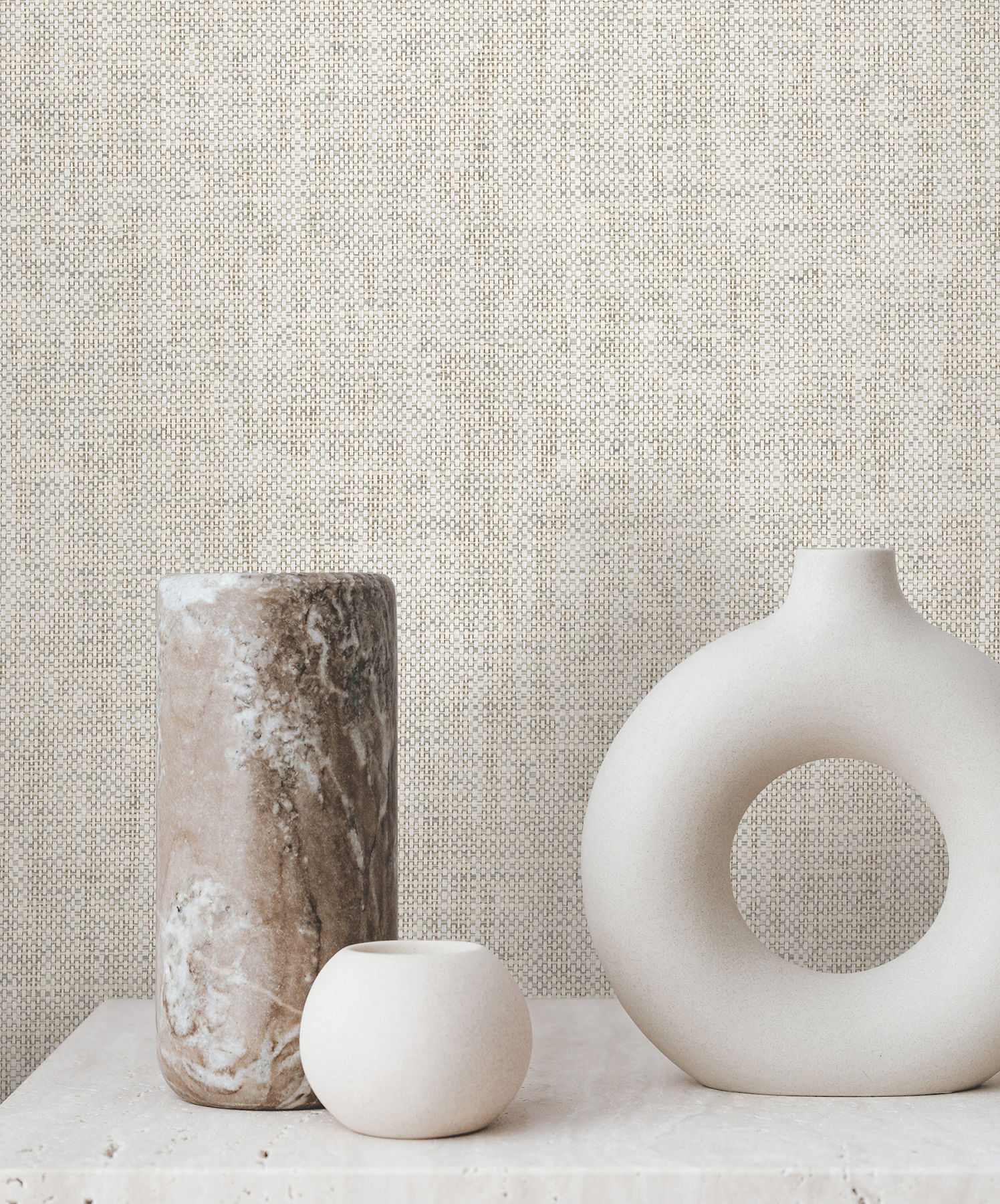 Kami Paperweave Smoke Wallpaper large image 