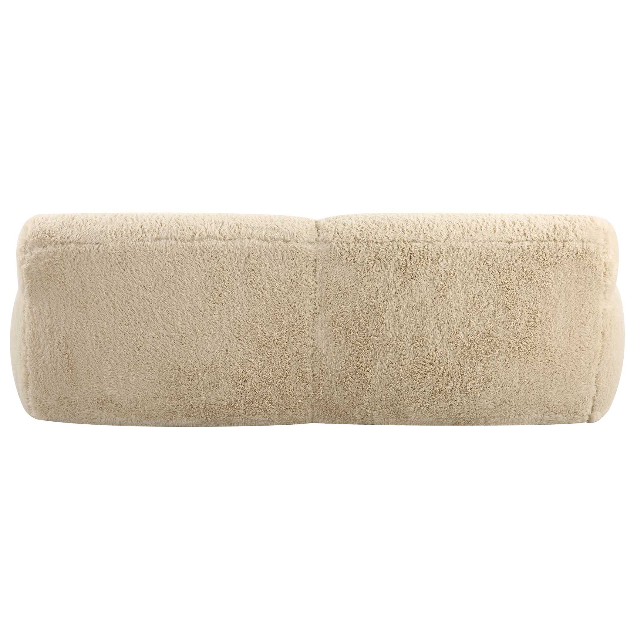 Abide Rounded Sheepskin Sofa, Furniture by Uttermost, 96" width x 31" height x 42" depth View 8