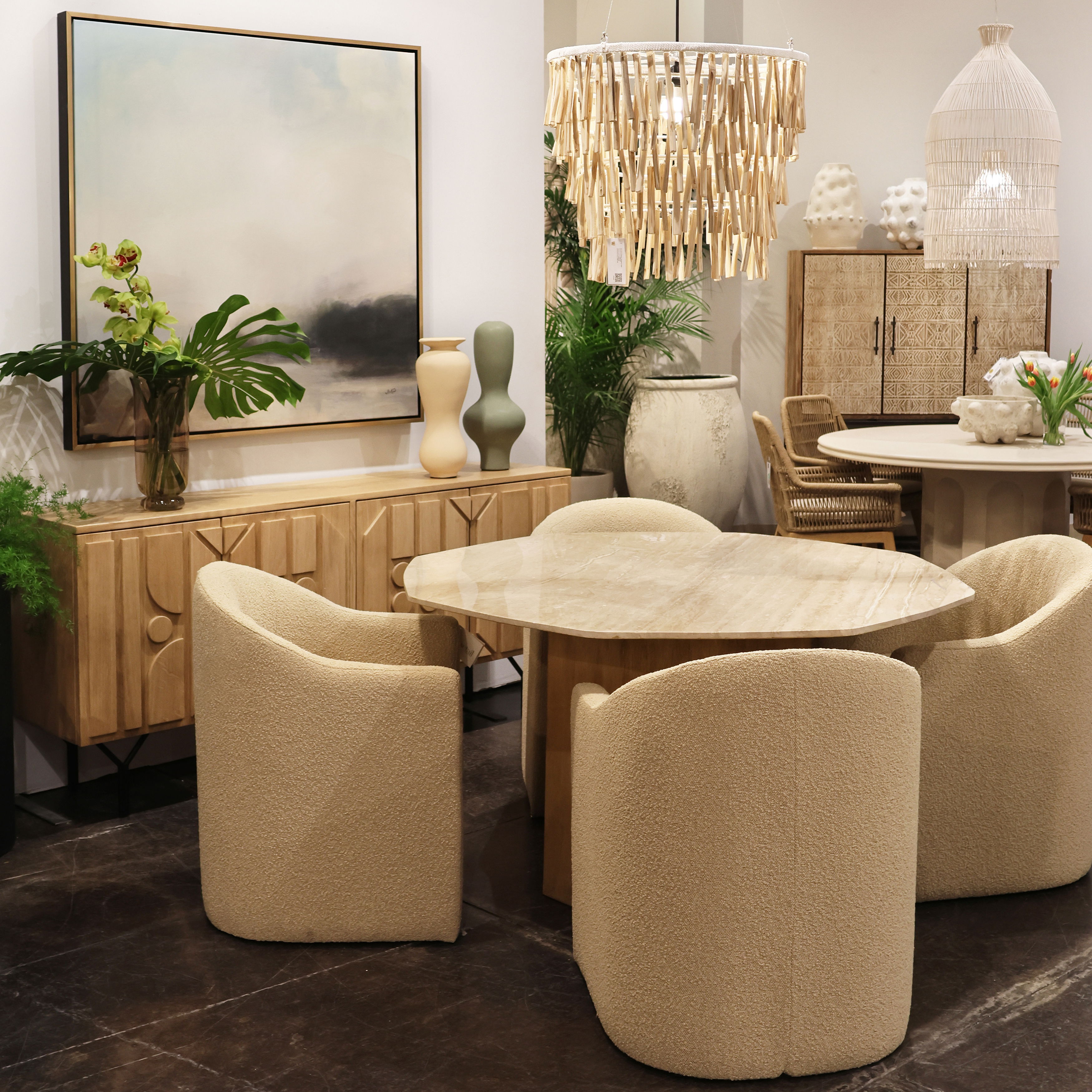 Thora Dining Chair Sand large image 