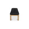 Costello Bench Black, Benche by Moe's Home, 61" width x 18" height x 20" depth thumbnail 3