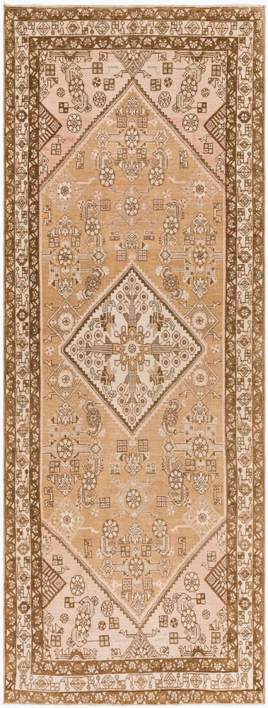 Antique One of a Kind Handmade Rug, by Surya, 9'9" length x 3'8" width