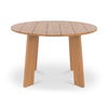 Delta Round Outdoor Dining Table Natural, Outdoor Table by Moe's Home, 3'11" width x 2'6" height x 3'11" depth thumbnail 3