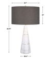 Citadel White Marble Table Lamp thumbnail 2