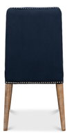 Hugo Oval Side Chair  Old World Walnut, by Sarreid, 1'11" length x 1" width x 3'2" height thumbnail 10