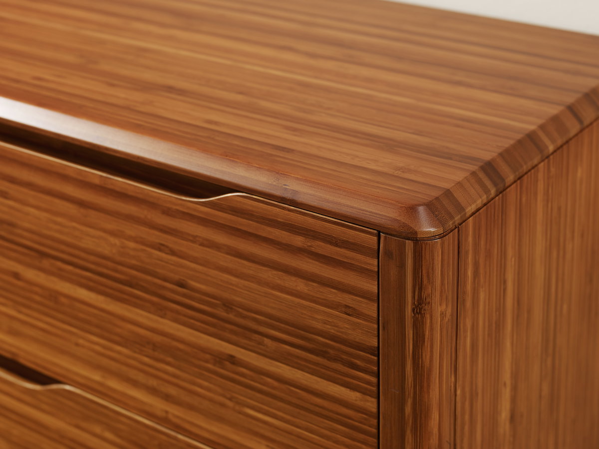 Currant Six Drawer Double Dresser, Amber, by Greenington, 19" length x 64" width x 34.25" height View 8