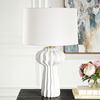 Wrenley Ridged White Table Lamp thumbnail 3