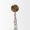 Britton Gold Metal with Clear Glass Globes 6-Light Chandelier thumbnail 7