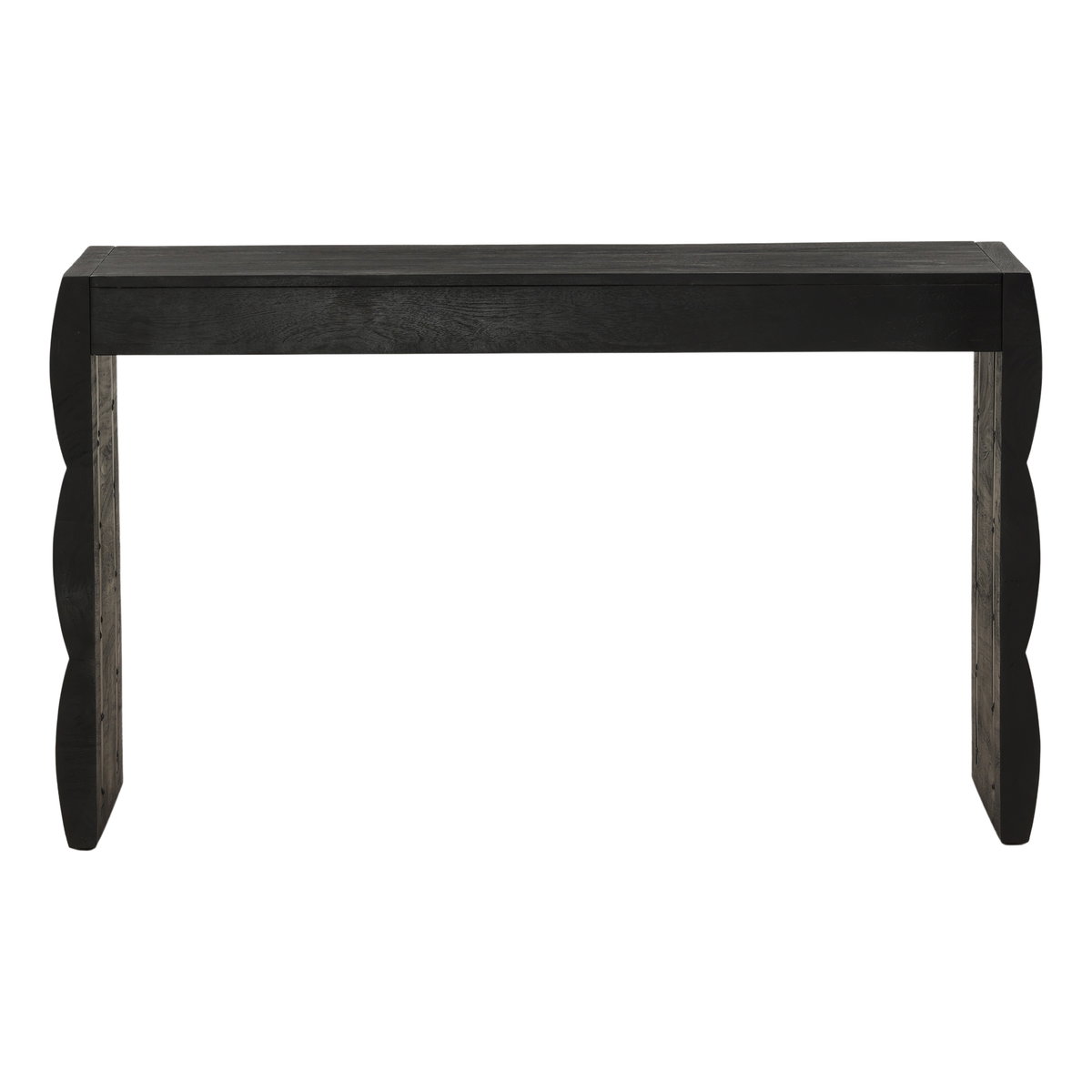 Natassia Desk Black, by Dovetail, 51.5" width x 30" height x 22" depth View 4