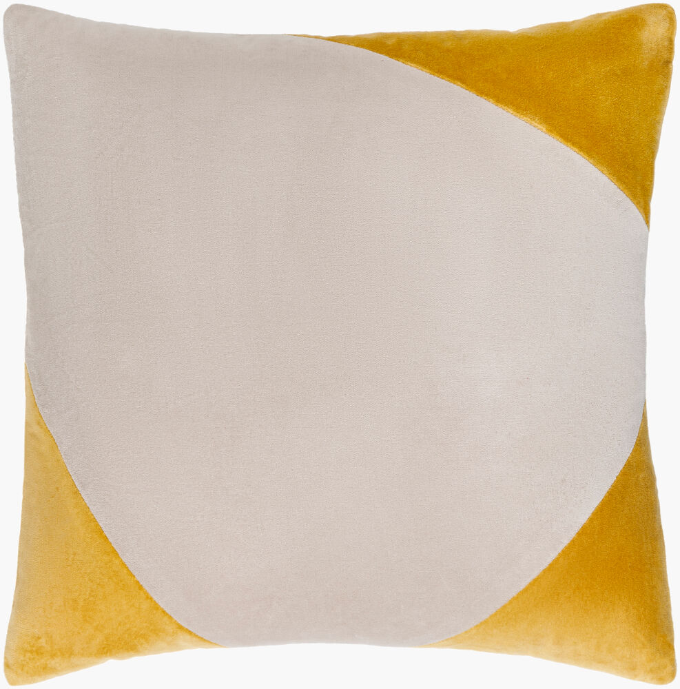 Cotton Velvet Accent Pillow Down, Decorative Pillow by Surya, 18" length x 18" width