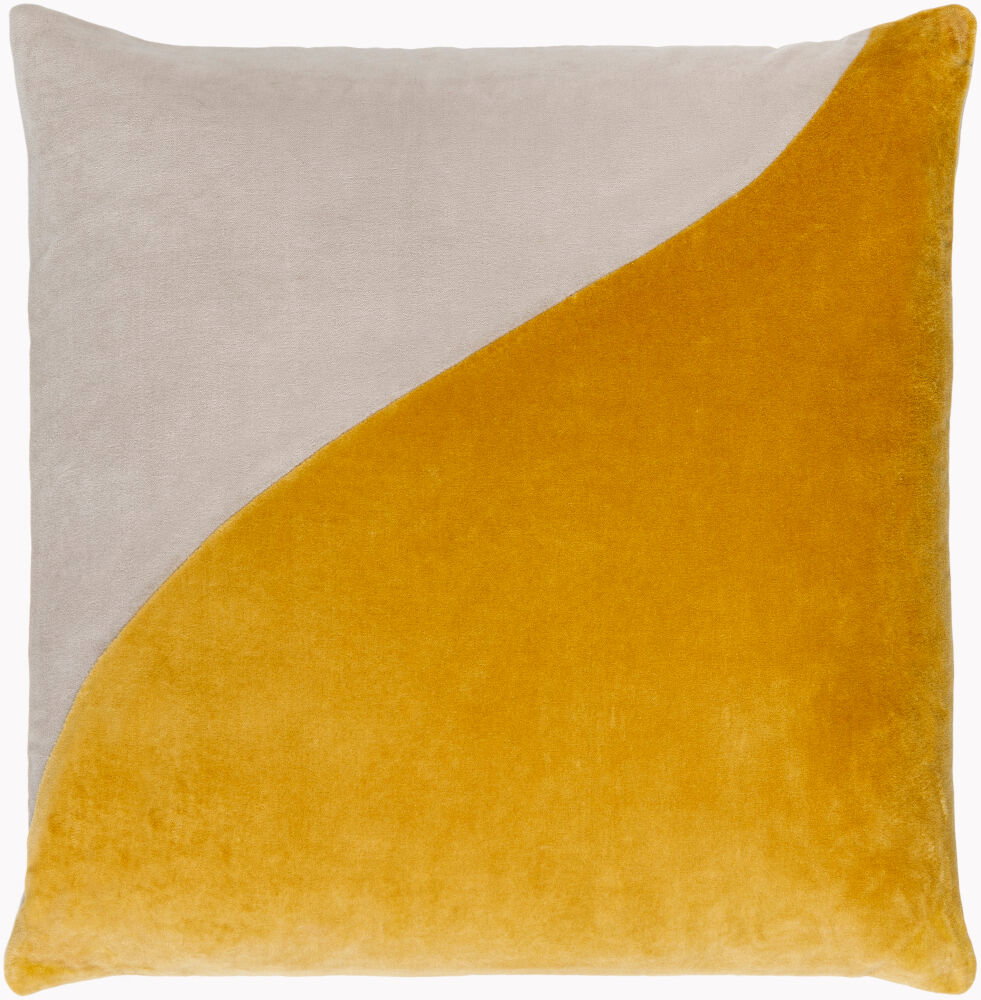 Cotton Velvet Accent Pillow, Decorative Pillow by Surya, 18" length x 18" width