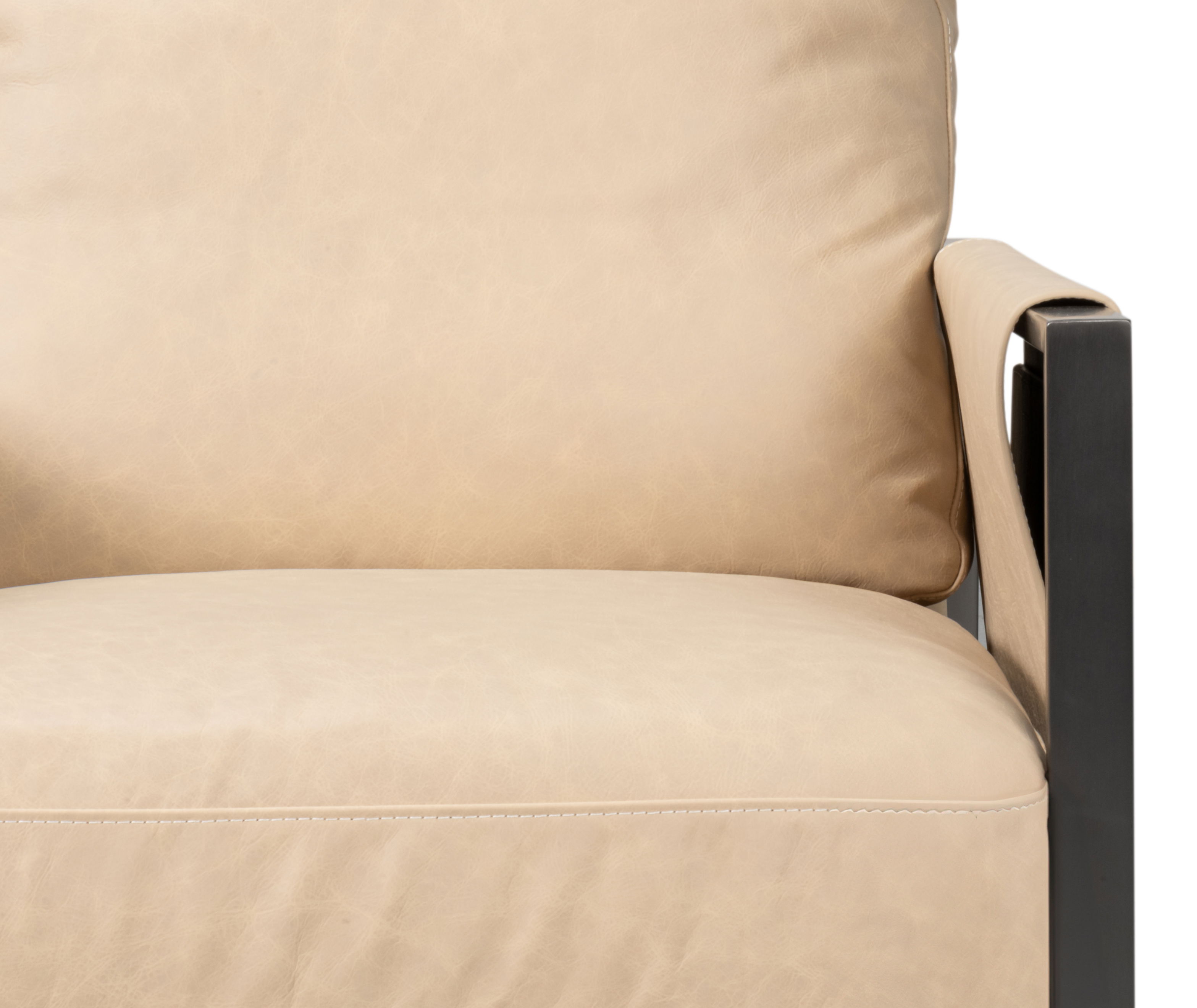 Edmonds Distilled Leather Chair,White large image 