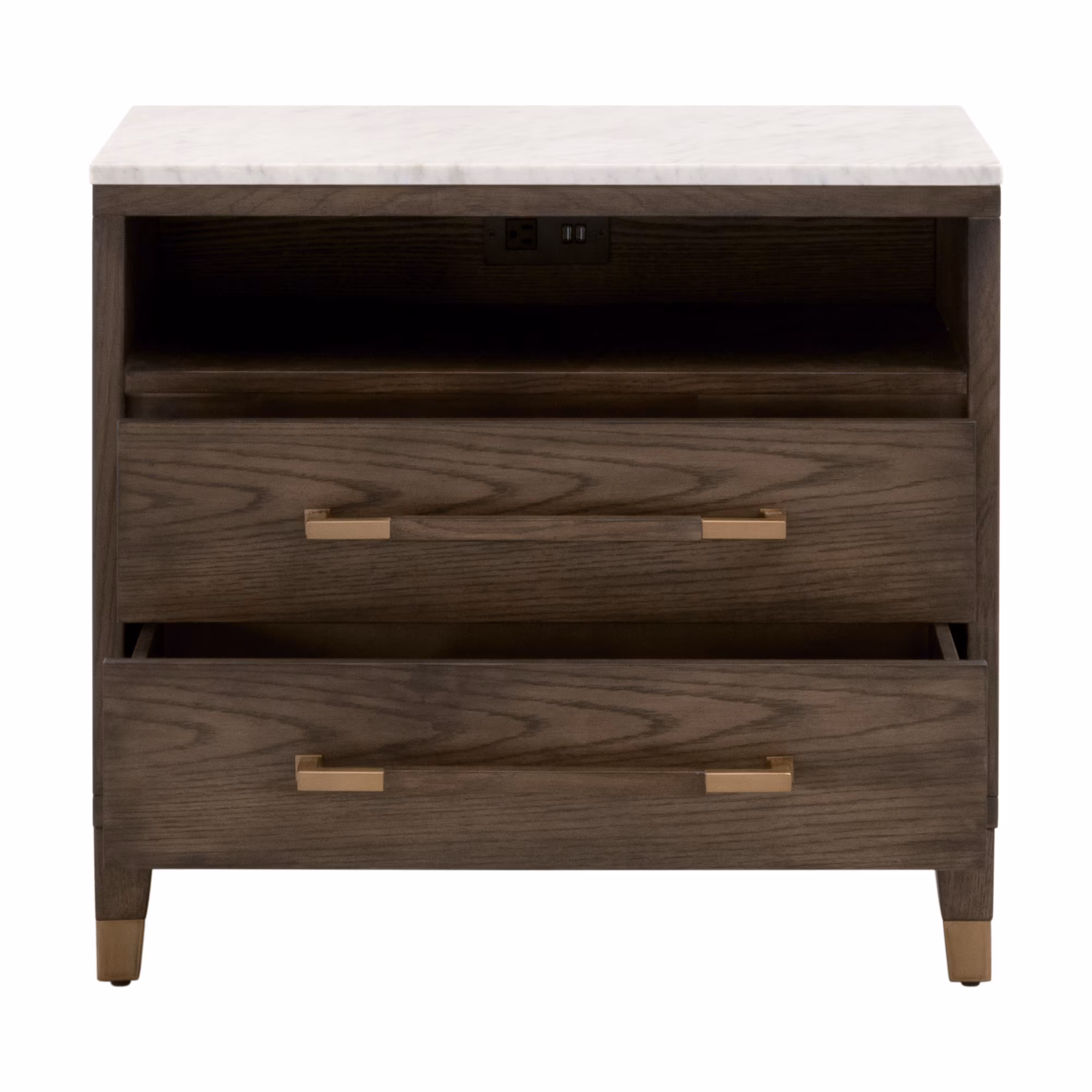 Cambria 2-Drawer Nightstand, by Essentials for Living, 29" width x 26.75" height x 18" depth View 2