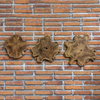 Kalani Teak Wall Art Set/3, by Uttermost, 1'8" width x 1'8" height x 1.2" depth thumbnail 4