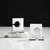 Clarin White & Gray Bookends Set/2 thumbnail 1