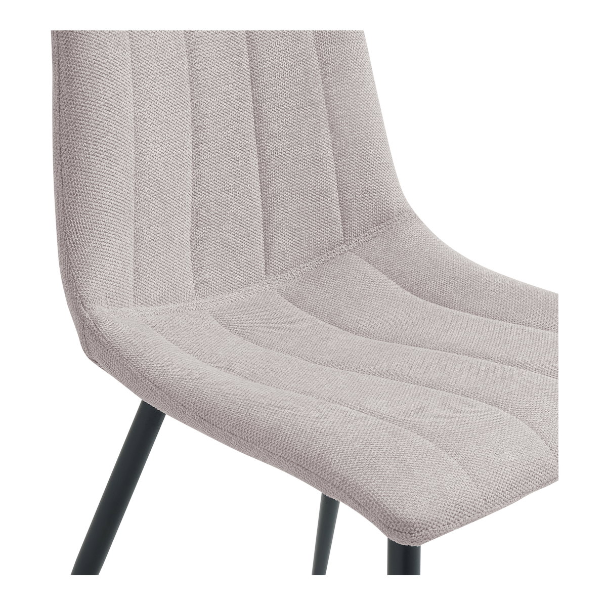 Alibi Dining Chair Beige-set Of Two, by Moe's Home, 18" width x 33" height x 20" depth View 6