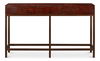 Campaign Embossed Console, Console Table by Sarreid, 60" length x 12" width x 35" height thumbnail 3