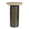 Oslo Brass Outdoor Accent Table, Outdoor Table by Uttermost, 1'2" width x 1'9" height x 1'2" depth thumbnail 5