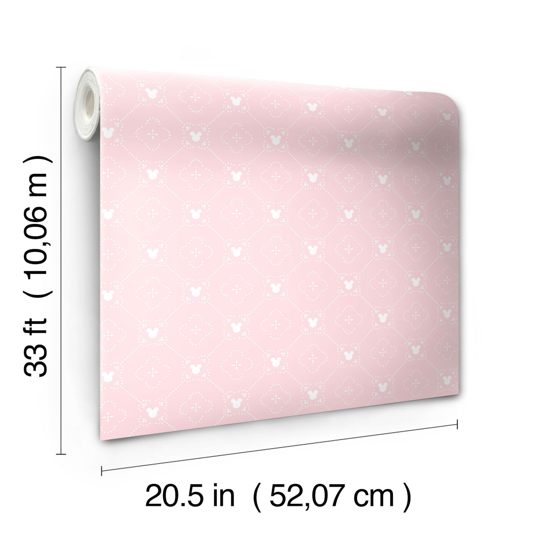 Disney Mickey Mouse Argyle Pink Wallpaper large image 