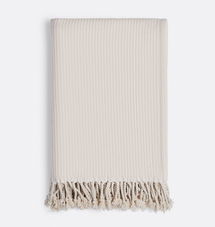 Online Designer Bedroom Organic Cotton Ribbed Throw