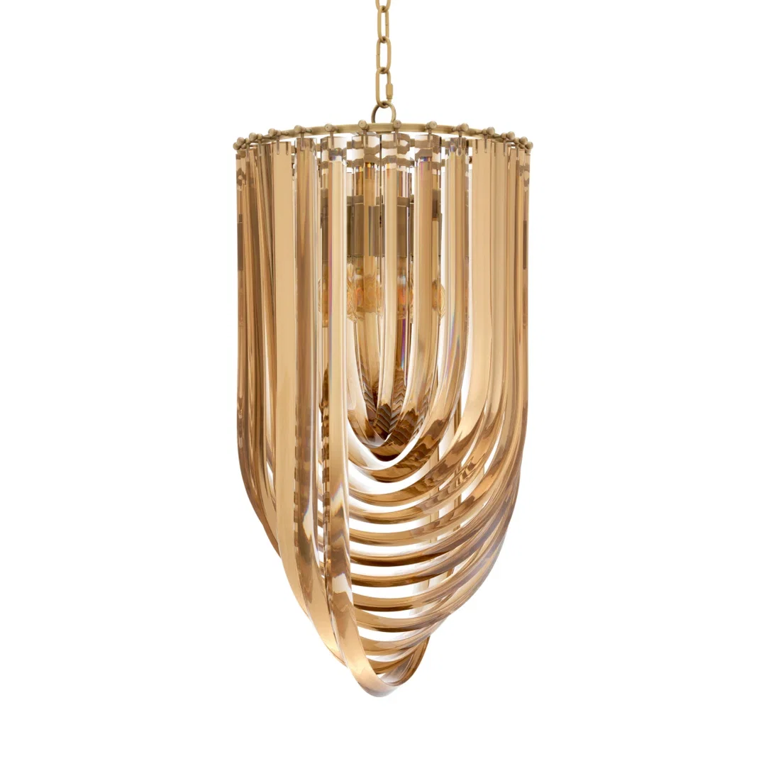 Murano 4 - Light Chandelier, by Eichholtz USA, 14" width x 26" height x 14" depth View 2