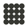 Modern Circles Charcoal Peel & Stick Tiles, by York Wall, 1'1.2" length x 1'1" width x 0.02" depth thumbnail