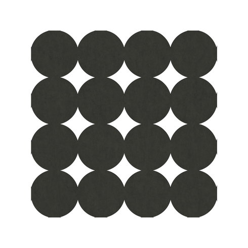 Modern Circles Charcoal Peel & Stick Tiles
