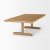 Viktor 55'L Light Brown Solid Wood Coffee Table thumbnail 3