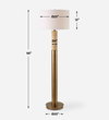 Knox Travertine Floor Lamp, by Uttermost, 1'8" width x 5'6" height x 1'8" depth thumbnail 3