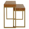 Burl-esque Wooden Nesting Tables Set/2, Side & End Table by Uttermost, 24.5" width x 24.5" height x 12" depth thumbnail 6