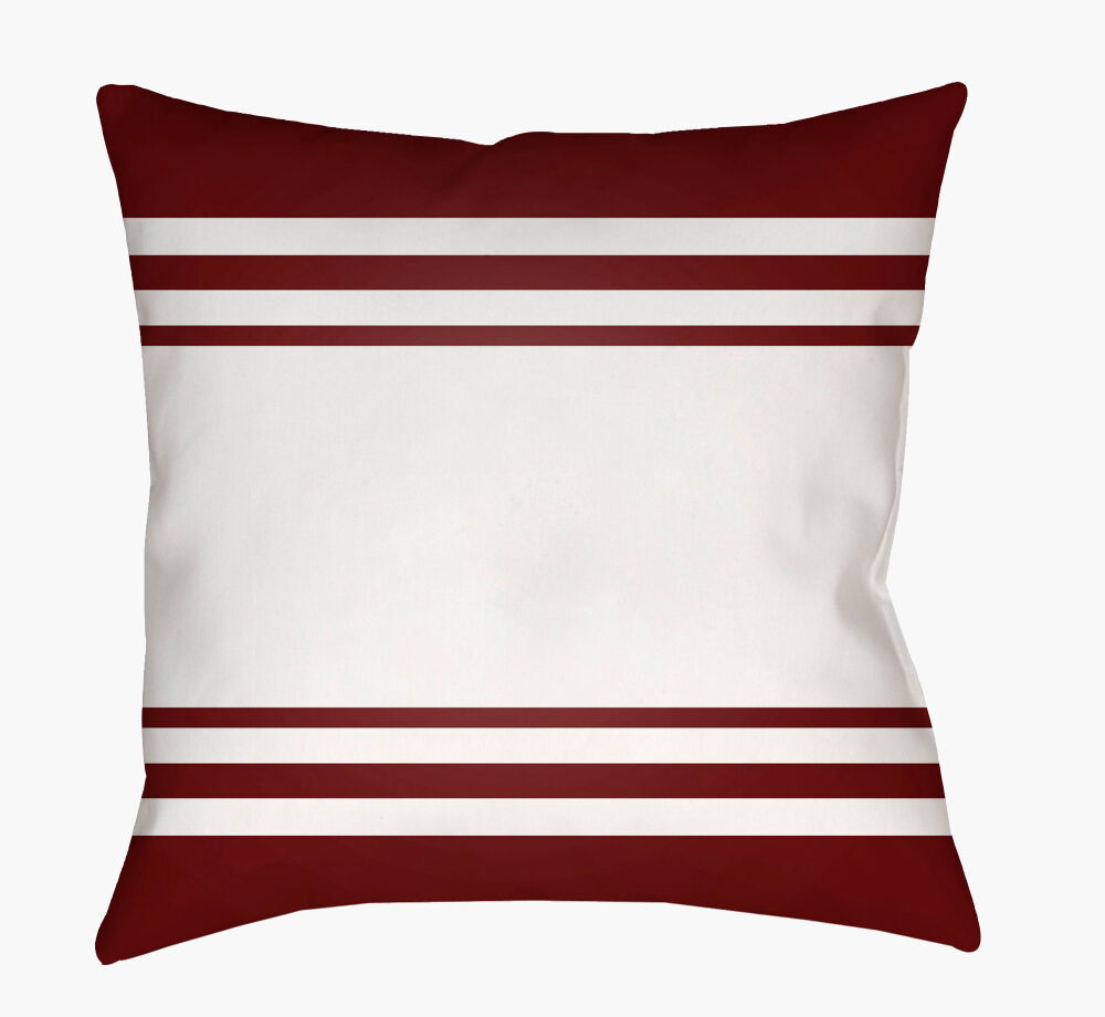 Lake Stripes Accent Pillow, Decorative Pillow by Surya, 18" length x 18" width