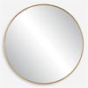 Junius Large Gold Round Mirror thumbnail 0