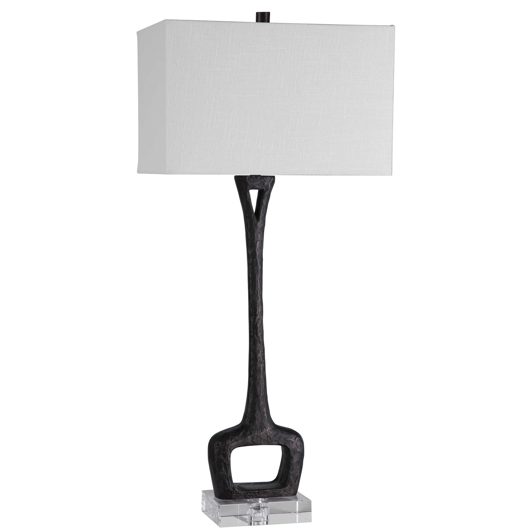 Darbie Iron Table Lamp, by Uttermost, 16" width x 35.75" height x 10" depth View 5