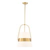 Harness 1 Light Shade Pendant, Ceiling Light by Uttermost, 23.25" height x 15" diameter thumbnail 8