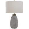 Monacan Gray Textured Table Lamp, by Uttermost, 1'4" width x 2'1.5" height x 1'4" depth thumbnail 5