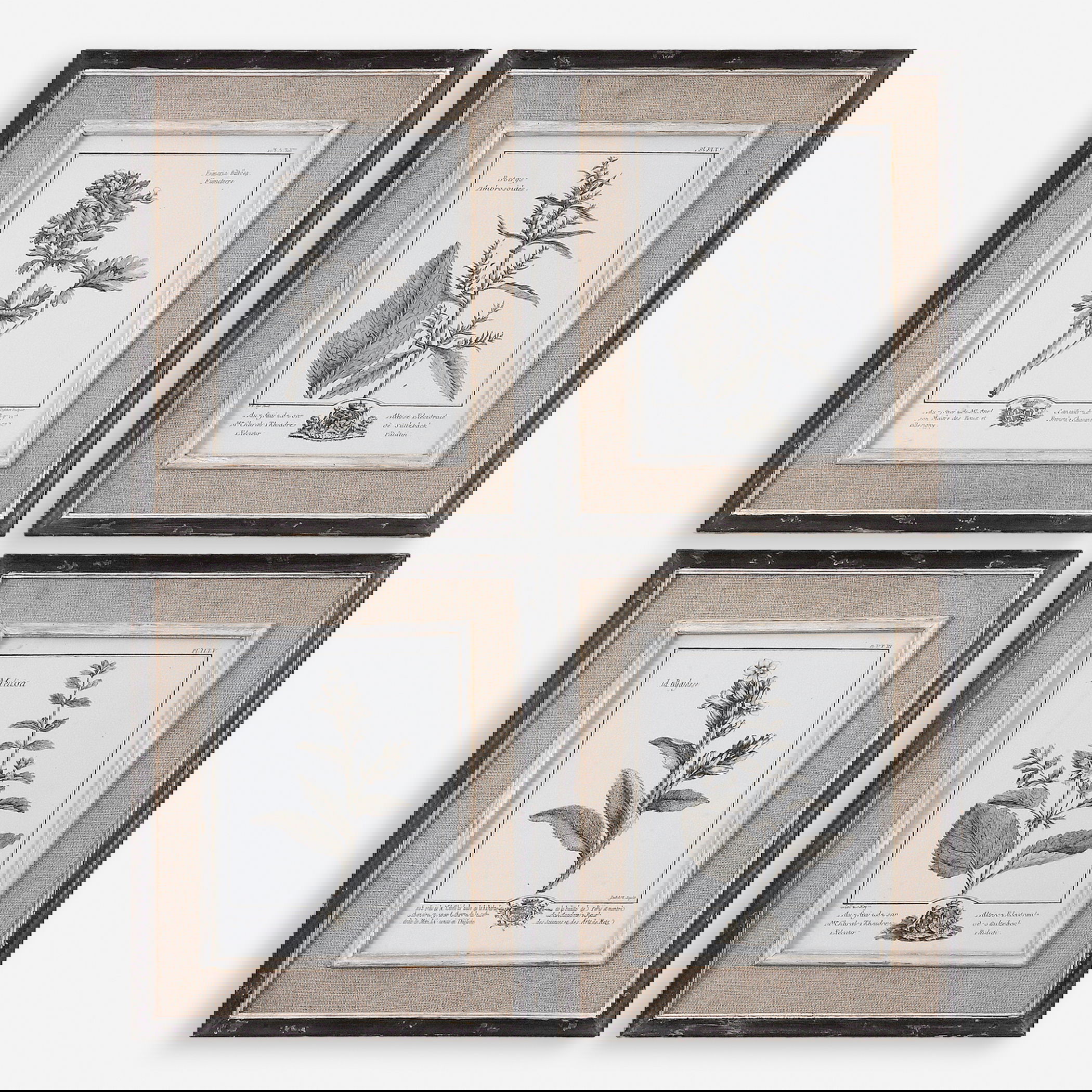 Casual Grey Study Framed Art Set/4, Painting by Uttermost, 14.5" width x 17.5" height x 1" depth View 1