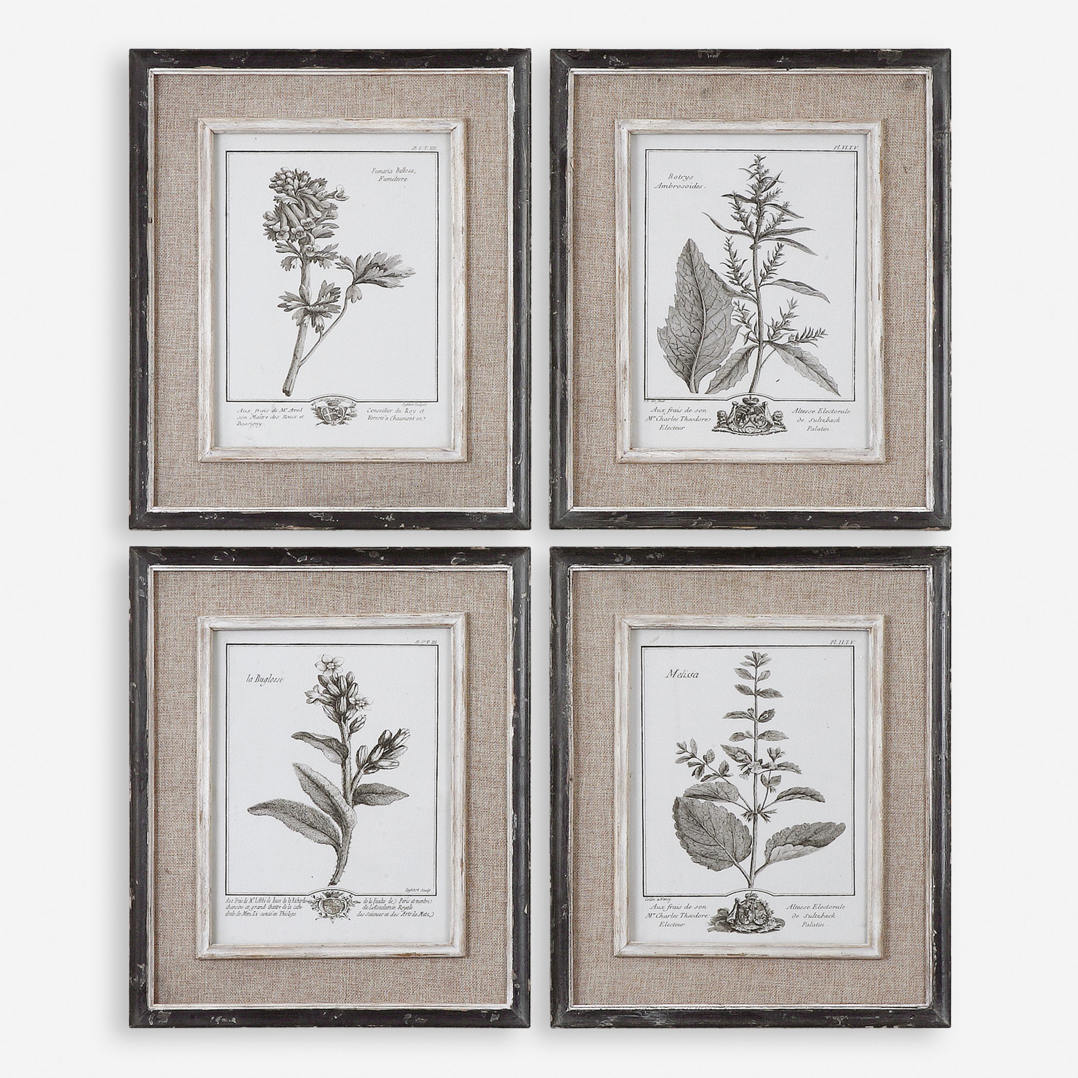 Casual Grey Study Framed Art Set/4 large image 