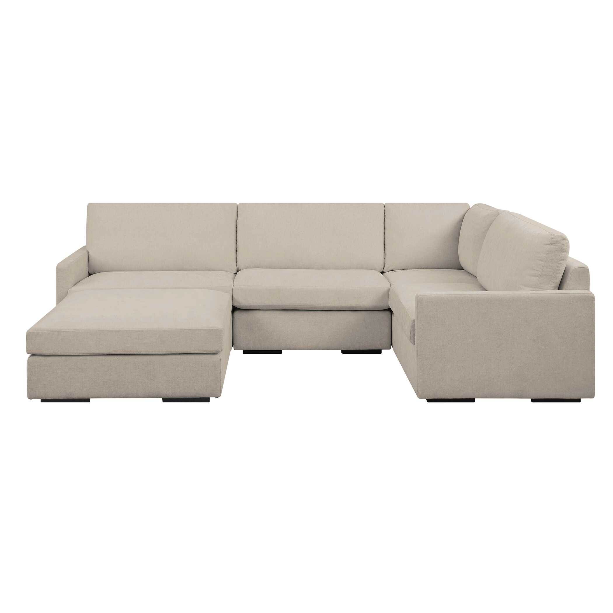 Refuge Sand Right Arm Facing Sofa, Furniture by Uttermost, 43.25" width x 30" height x 37.5" depth View 8
