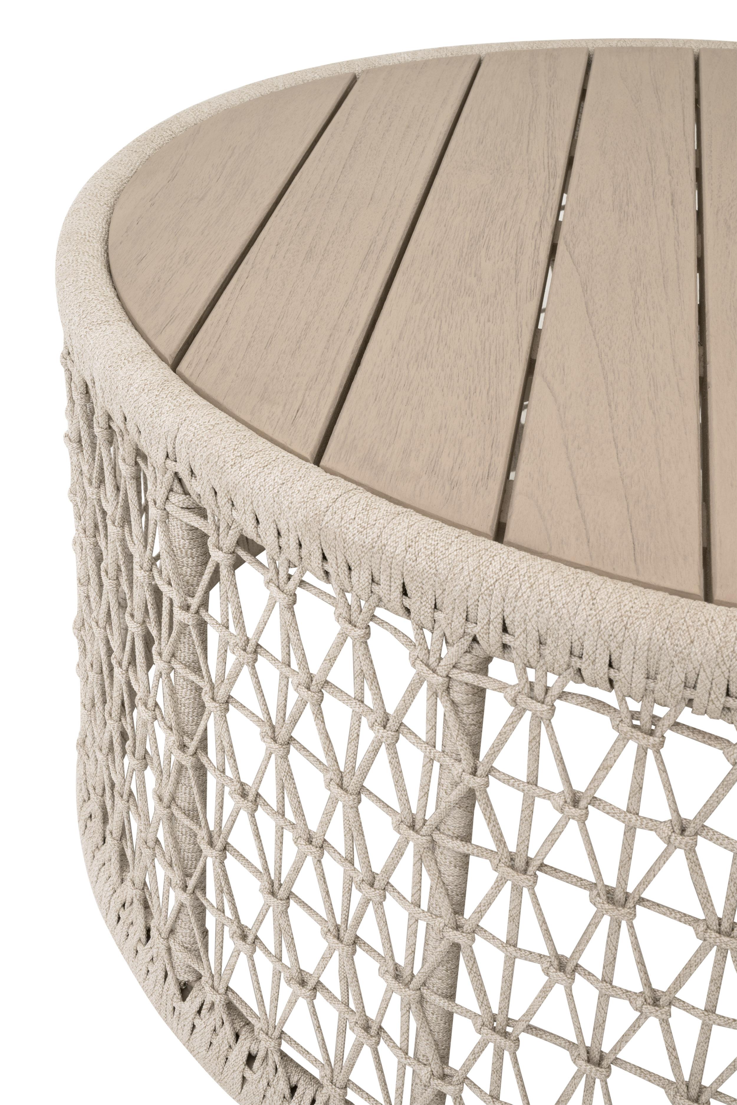Knit Outdoor Round Coffee Table, by Essentials for Living, 36" width x 16" height x 36" depth View 3