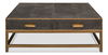 Gideon Shagreen Sq.Coffee Table Ant.Grey thumbnail 1