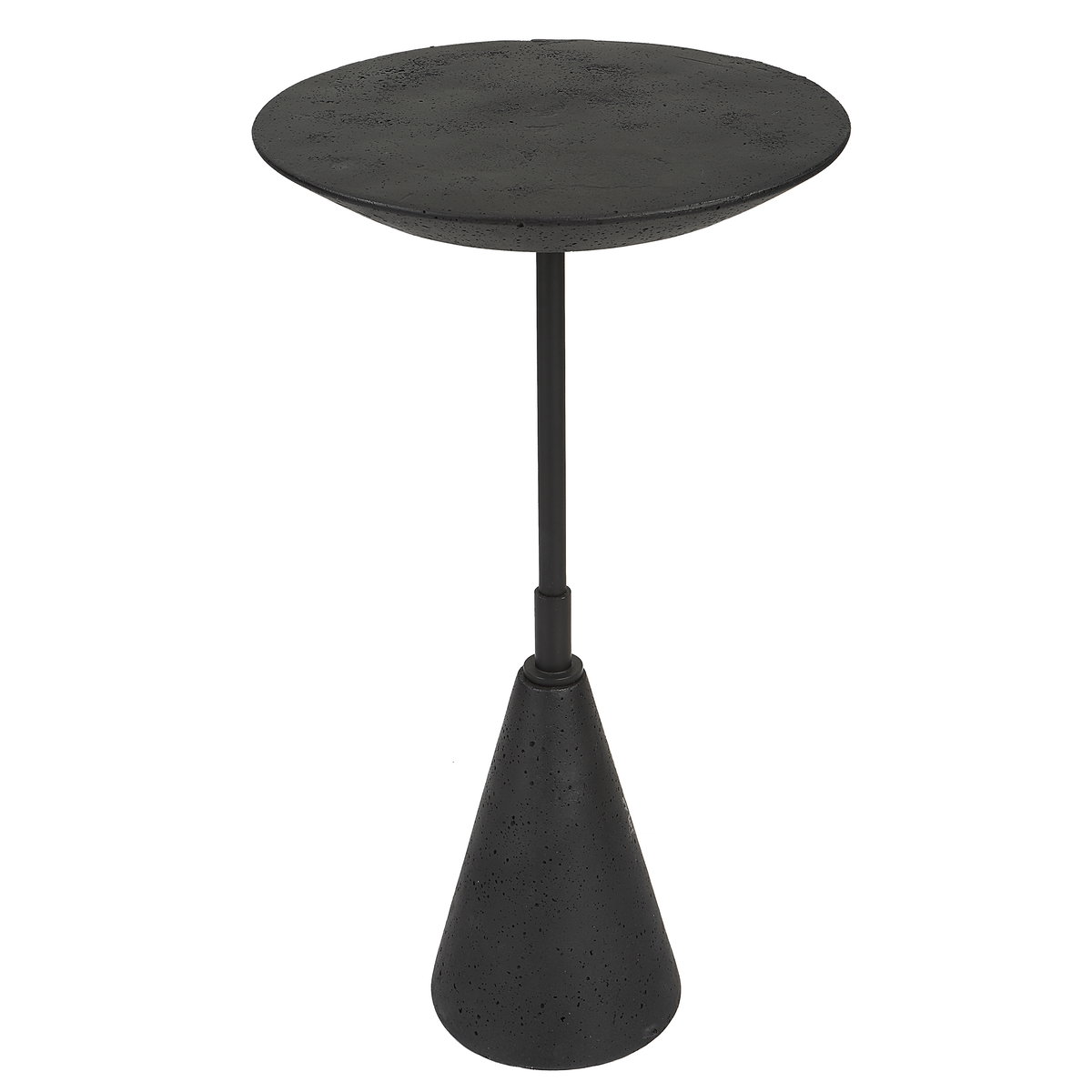 Midnight Accent Table, Side & End Table by Uttermost, 12.5" width x 22.5" height x 12.5" depth View 1