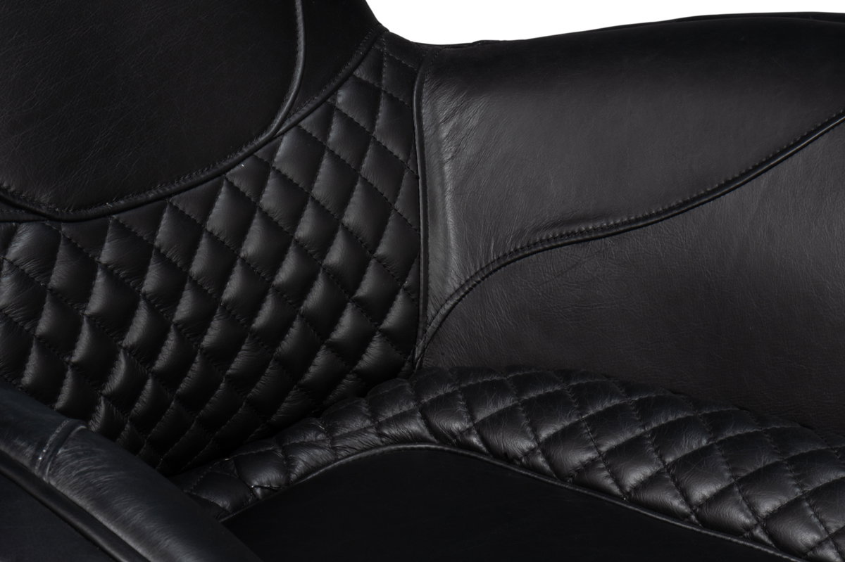 Hera Arm Chair  Onyx Black, by Sarreid, 2'10" length x 2'7" width x 2'10" height View 6