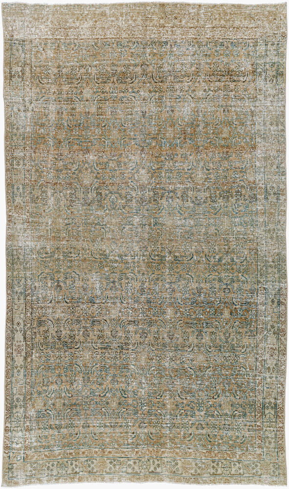 Antique One of a Kind Handmade Rug, by Surya, 9'7" length x 5'8" width