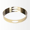Serkis 15L x 15W Gold Metal Mirrored Base Round Tray thumbnail 3