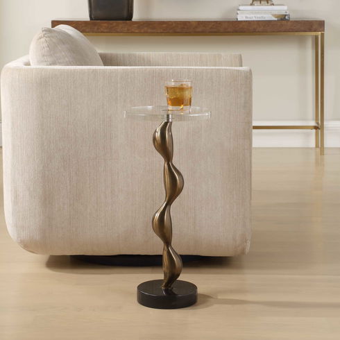 Remolino Bronze Drink Table