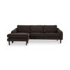 Quinn Sectional Dark Brown thumbnail 0