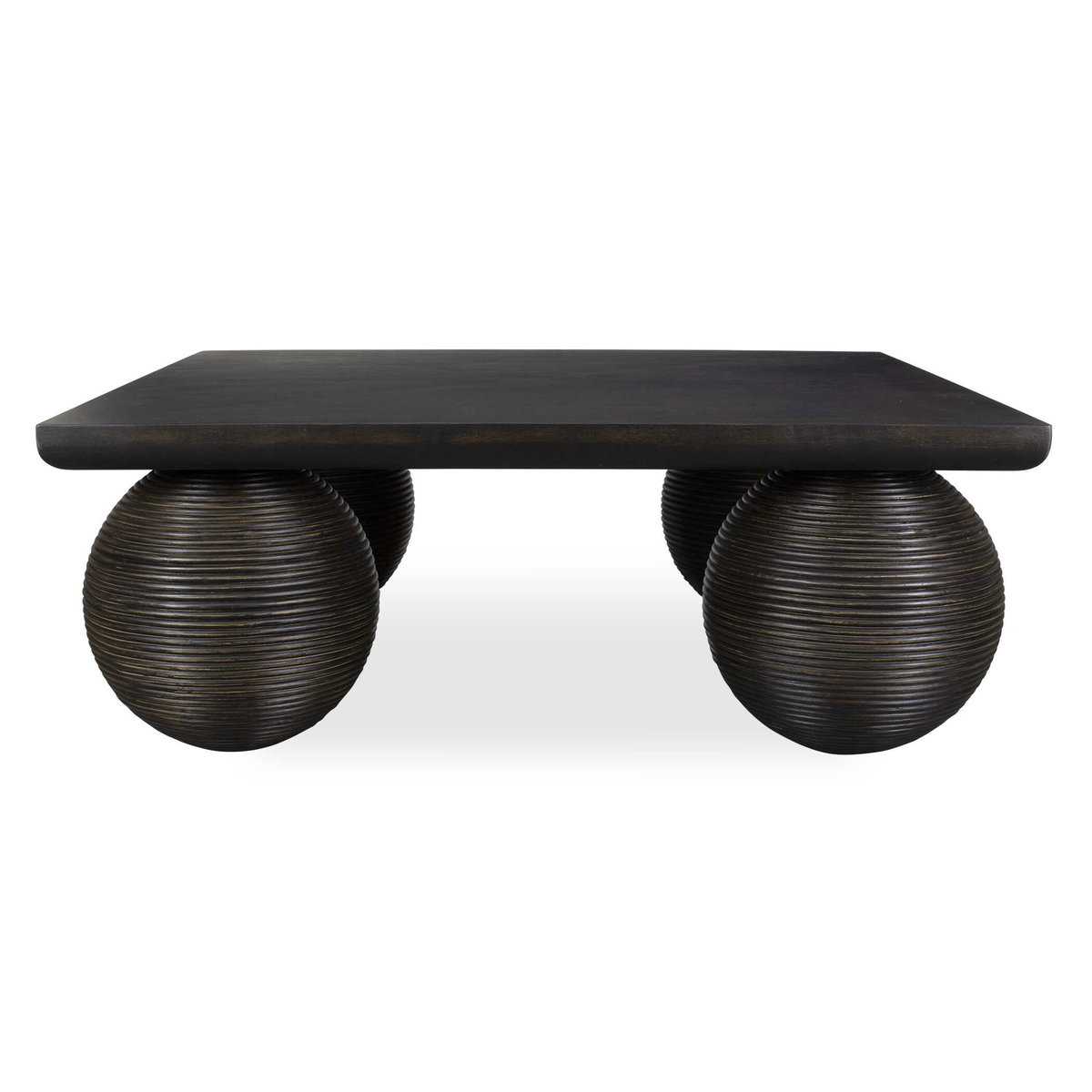 Kasson Sphere Leg Coffee Table, by Uttermost, 44" width x 17" height x 44" depth View 1