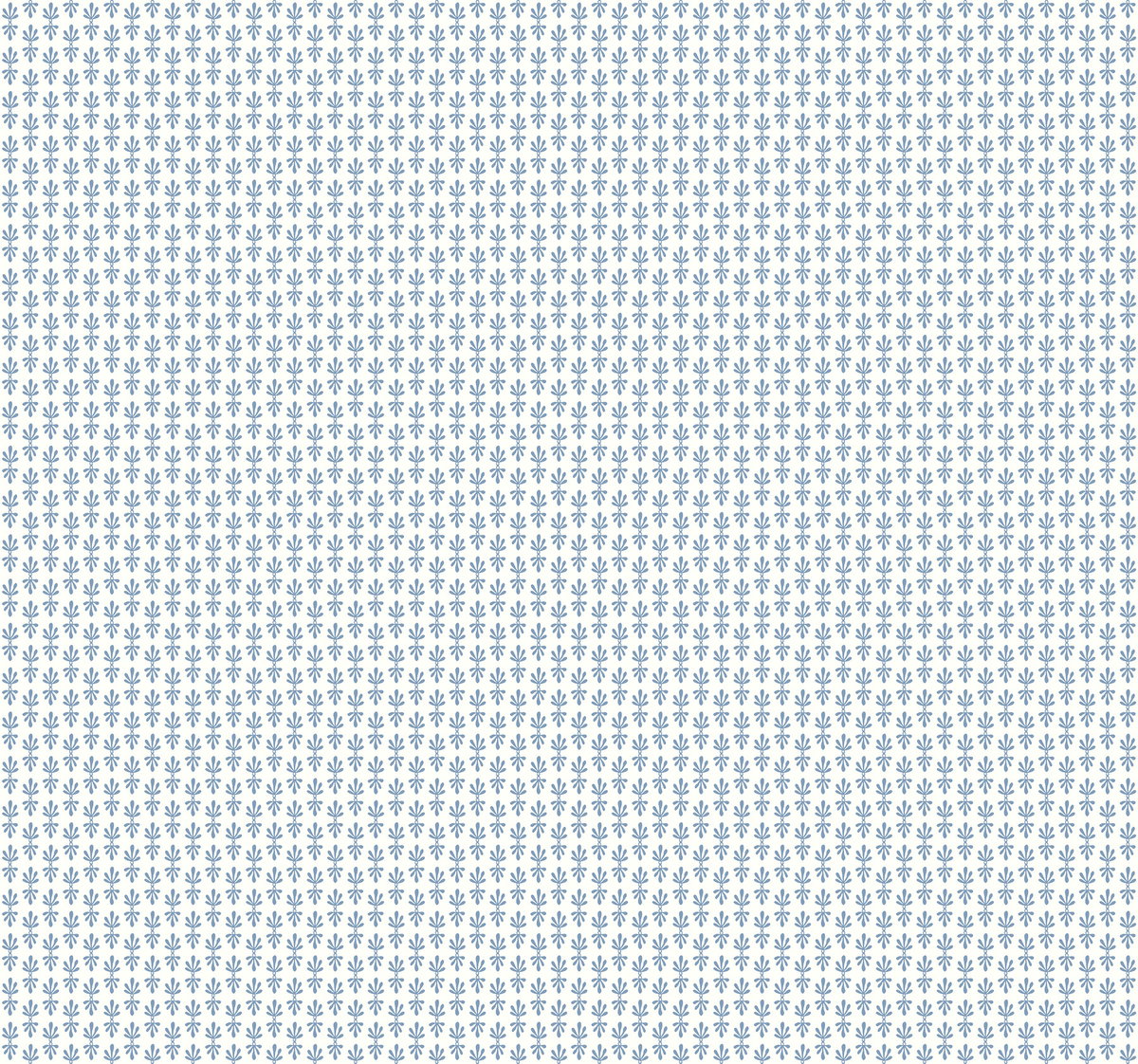 Petal White & Blue Wallpaper, by York Wall, 27' length x 2'3" width x 0.02" depth